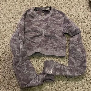 Gymshark camo top